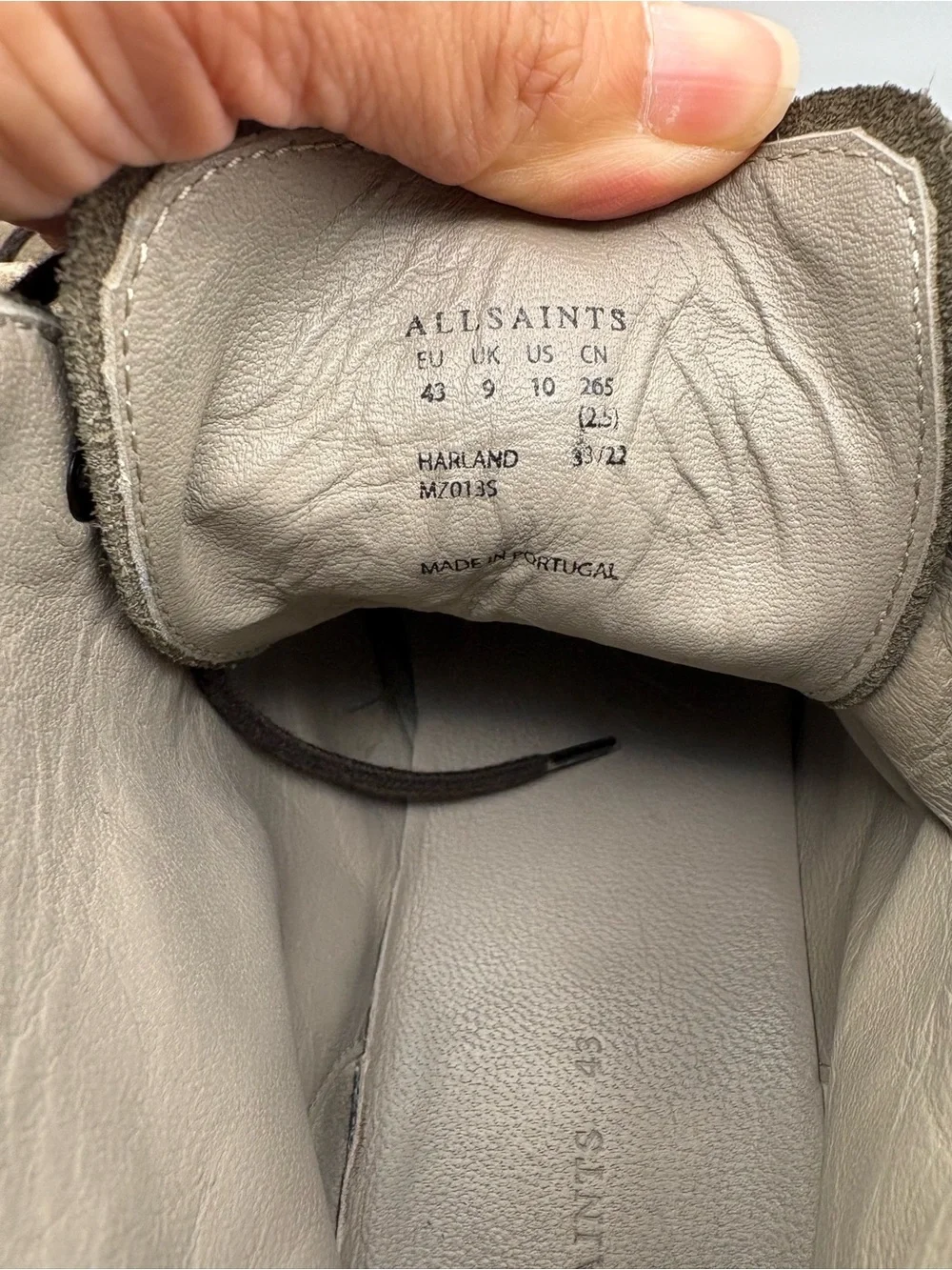 AllSaints Taupe Suede Chukka Boots